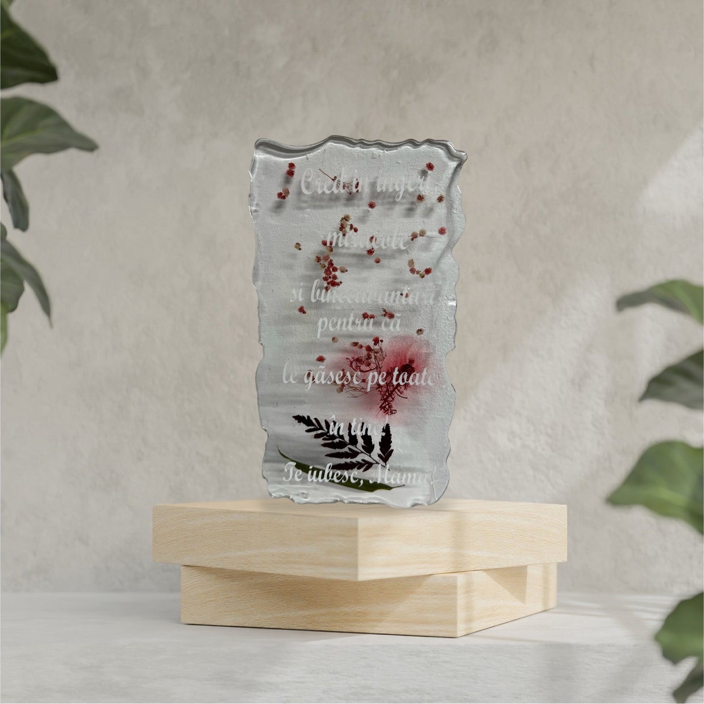 Placa epoxy mesaj personalizat